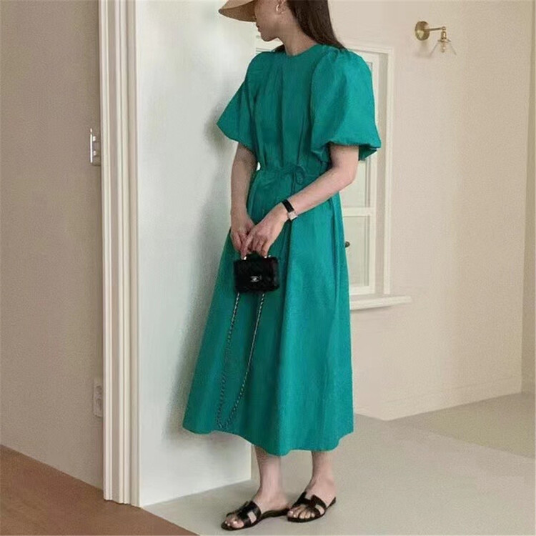 [malt] sweet and versatile gentle dress (with waist rope) 3104# XYJ