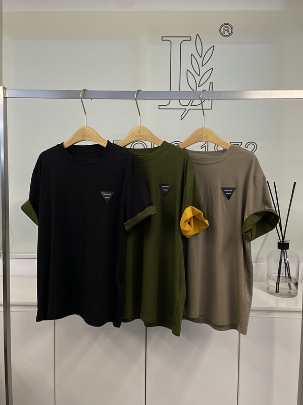 New year in early spring! [bobo1972] casual fashion patch short sleeve T-shirt ay229020# ozq