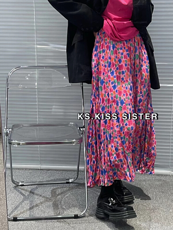 早春上新!【KS】時尚碎花中長款半身裙  22833#  OZQ