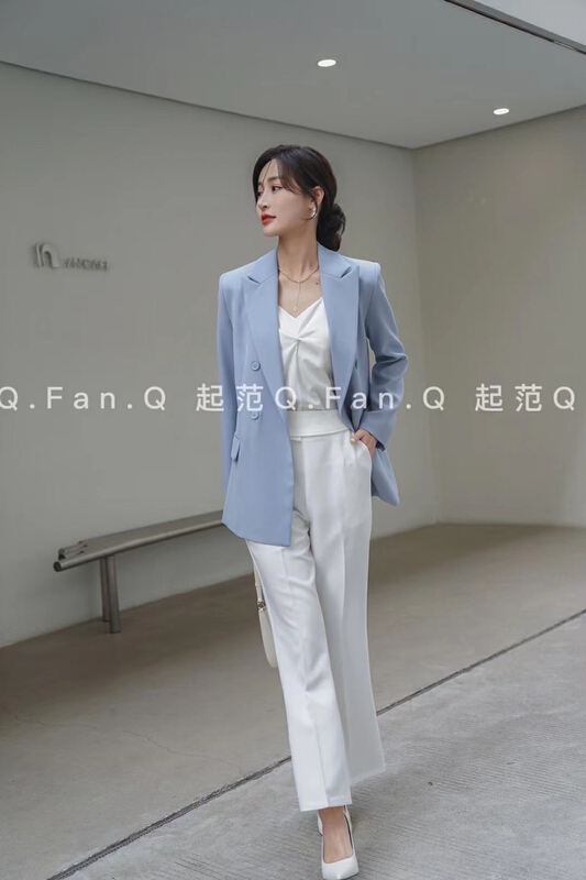 goods in stock! New year in early spring! [Qifan] Korean fashion twill suit 7861# JJ