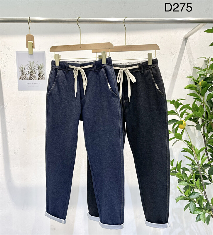 [wild squirrel] contrast lace up versatile jeans d275\zzl