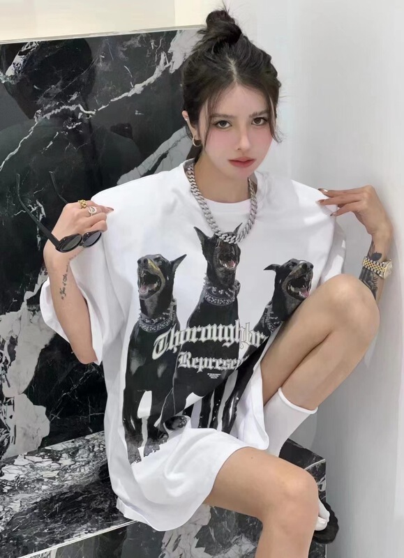 [w +] Korean versatile loose short sleeve T-shirt 3163# WTT