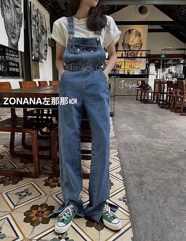 New year in early spring! [zonana Zuo na na na na] foreign style, versatile, fashionable, casual cowboy split strap pants (only selling strap pants) 515# zxx