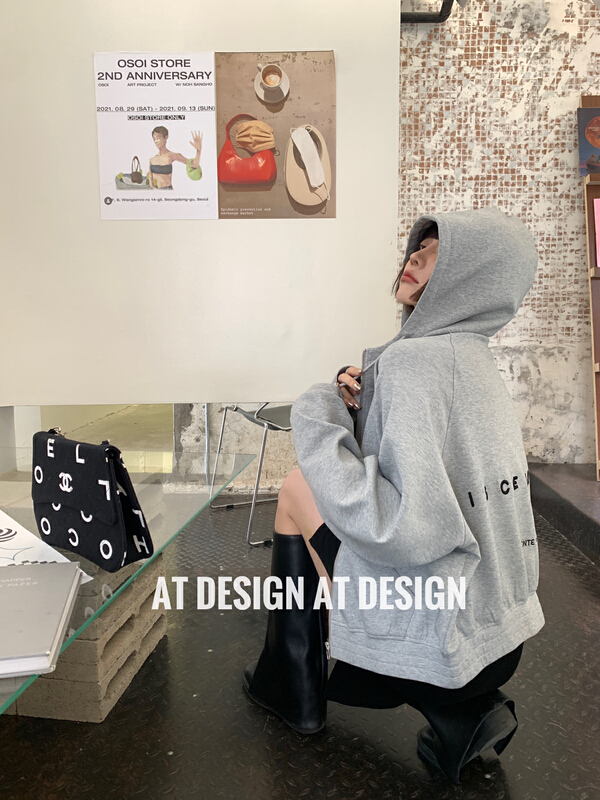 goods in stock! New year in early spring! [at] casual loose hooded pop short coat (only sell short coat) 56873# LSL