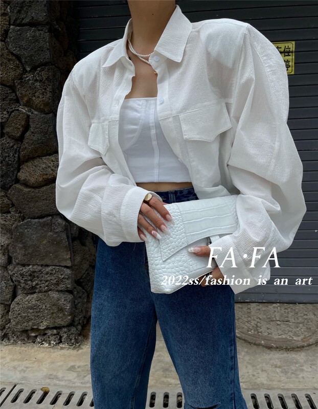 goods in stock! New in early summer! [Fafa] Korean style versatile shirt 16825# zxl