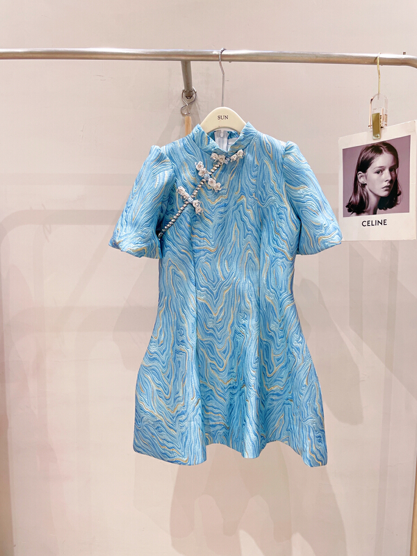 New in early summer! [sun] Guochao cheongsam fashion dress qz6052# lwy