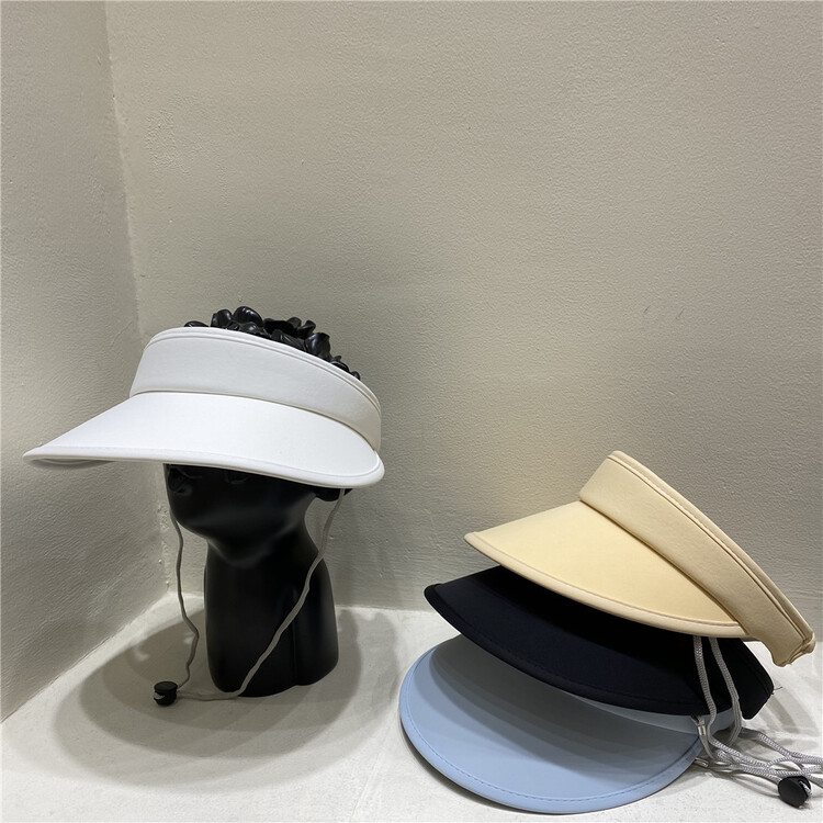 [misslan] Korean sponge sunshade empty top hat f012# XJ