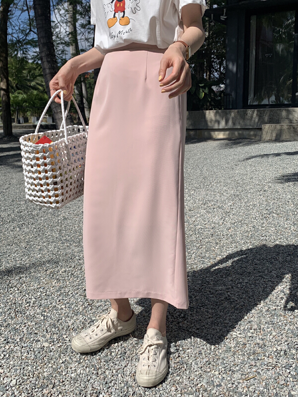 Original price: 77.83! New year in early spring! [T.G] high waist slim loose skirt 17033# cqw