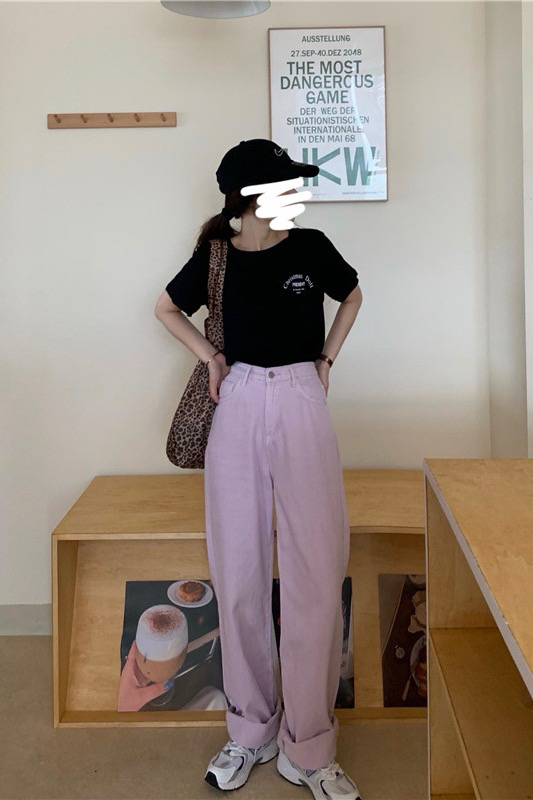 New year in early spring! [timely rain] gentle temperament, slim high waist jeans 21158# WPL