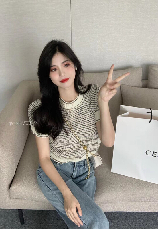 New in early summer! [forever23] xiaoxiangfeng high-grade shirt a6890# hjy