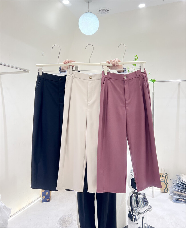 New in early summer! [cuvvi] simple niche loose retro casual pants 60827# LSL