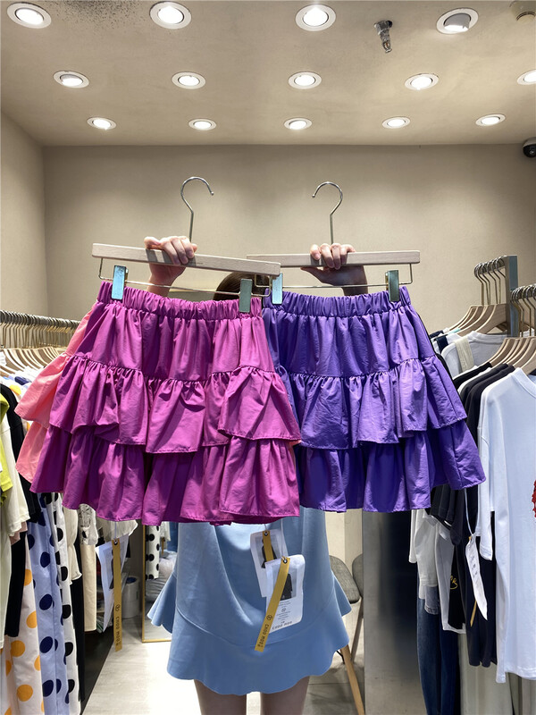 【K】 Elastic waist sweet versatile puffy skirt ys1-5207# JJ
