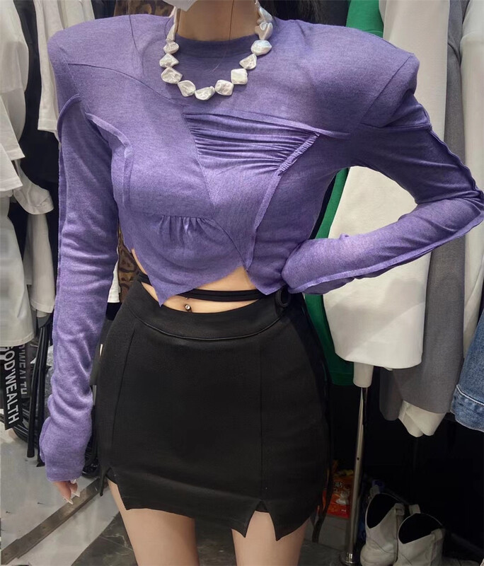 [buyer's strict selection - God of wealth] temperament slim short shirt 1163# Cl