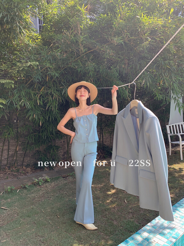goods in stock! New year in early spring! [new open] spring and summer high waisted flared pants are versatile, slim fitting wide leg trousers fz22020# zxl