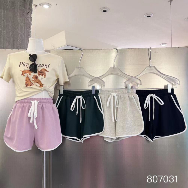 [June] Spice Girls color blocking slim casual shorts 807031# XYY