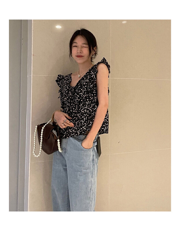 [millet +] V-neck floral bandage doll vest / sling 065# WPL