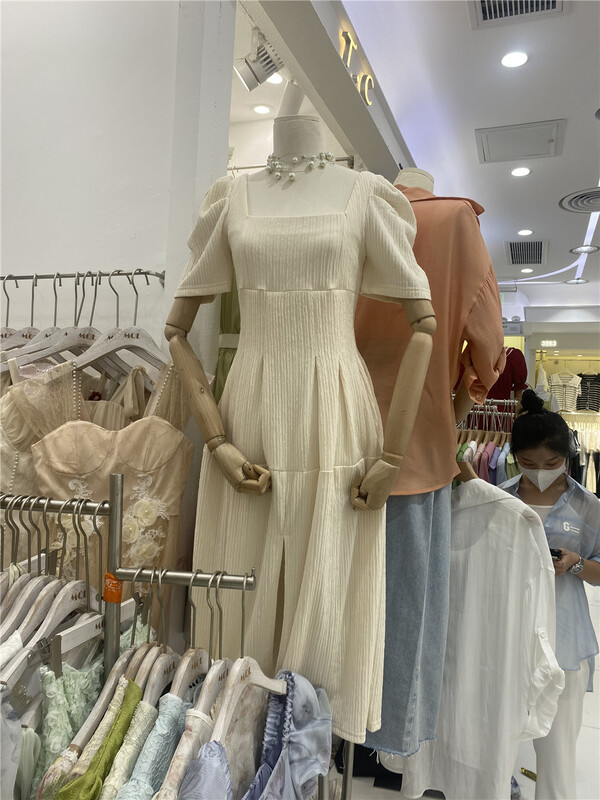 [MQL] French style slim square neck dress (dress only) 422# CSX