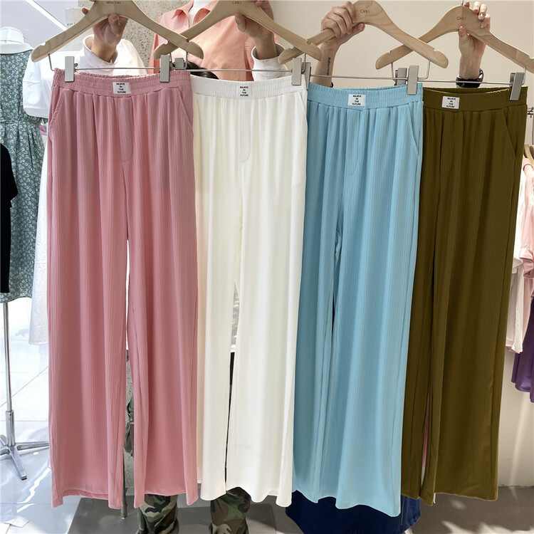 [miss LAN] label vertical mopping casual pants 10119# XJ