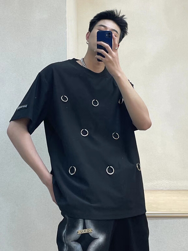 [zysl style] T-shirt with round sleeve