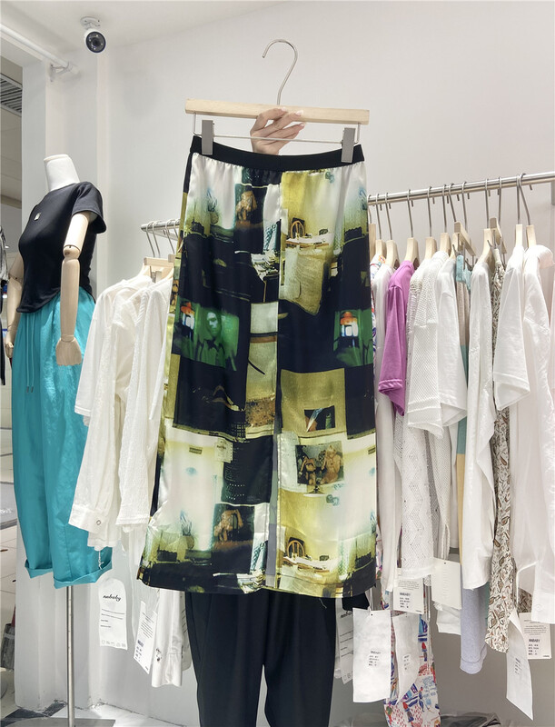 New in early summer! [nnbaby] Korean style personalized design figure split skirt sy605# CLS