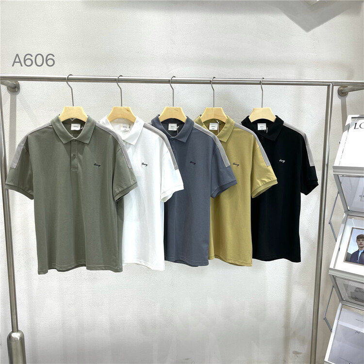 [Yeyue] personalized letter color blocking casual Polo a606# ZZL