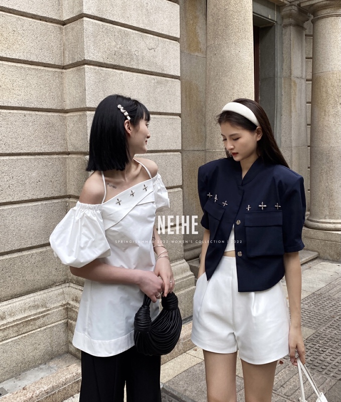 New in early summer! [neihe] fashionable design small fragrance short coat 22190# zxx