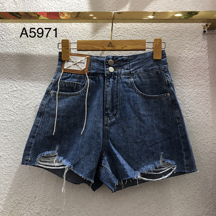 New in early summer! [queen] Korean slim and versatile denim shorts (with belt) a5971# ozq