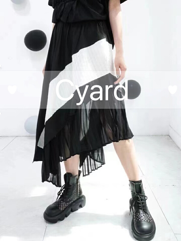 [cyard] temperament Korean irregular skirt 9096# L