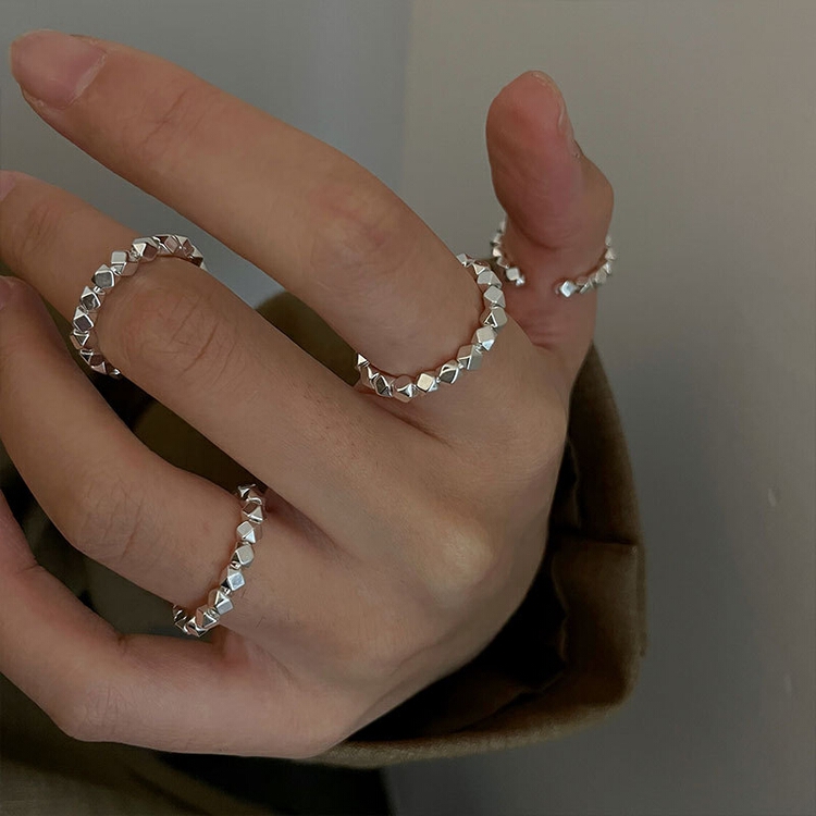 [inside] small handmade diamond ring j3295# zxl