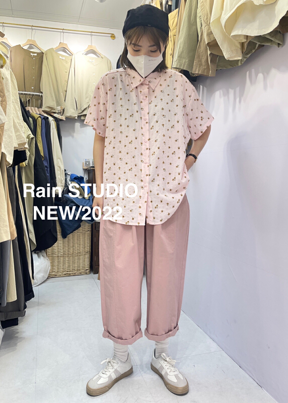 [rain] broken flower comfortable Korean shirt 82098# L