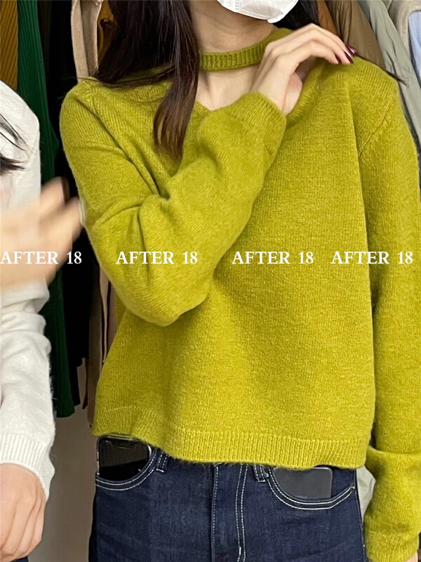 早春上新！【AFTER 18】圓領百搭簡約保暖毛衣  8977#  ZSY