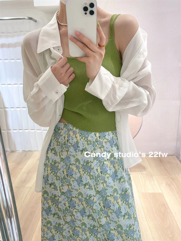[candy] personalized label single pocket Tencel shirt b3171# ZSY