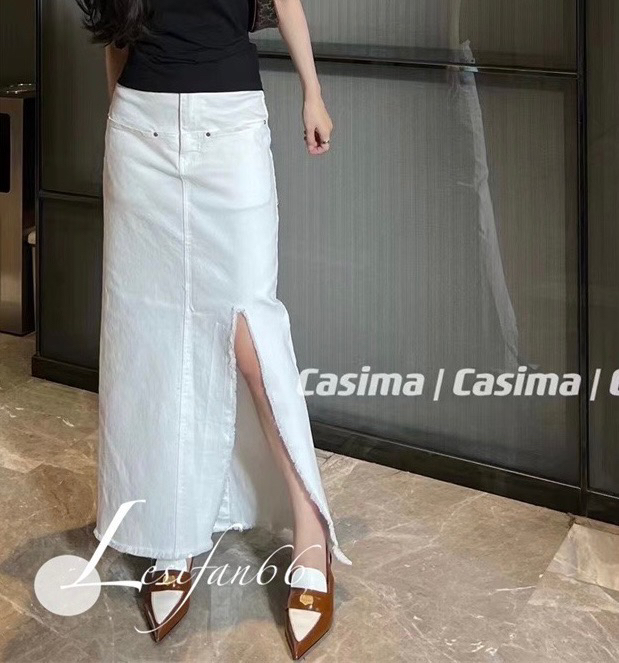 [trustme] Korean split denim skirt 69190# ozq