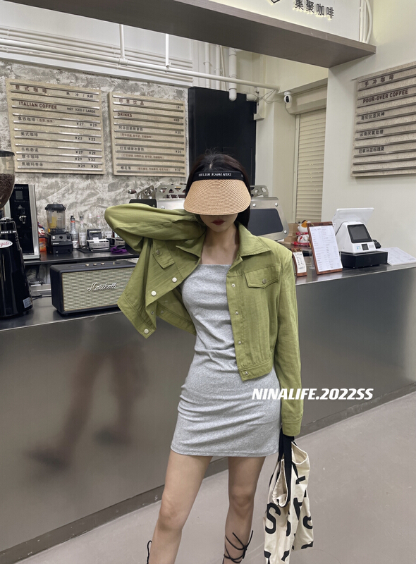 [Nina life] simple and comfortable suspender dress 6017# zxl