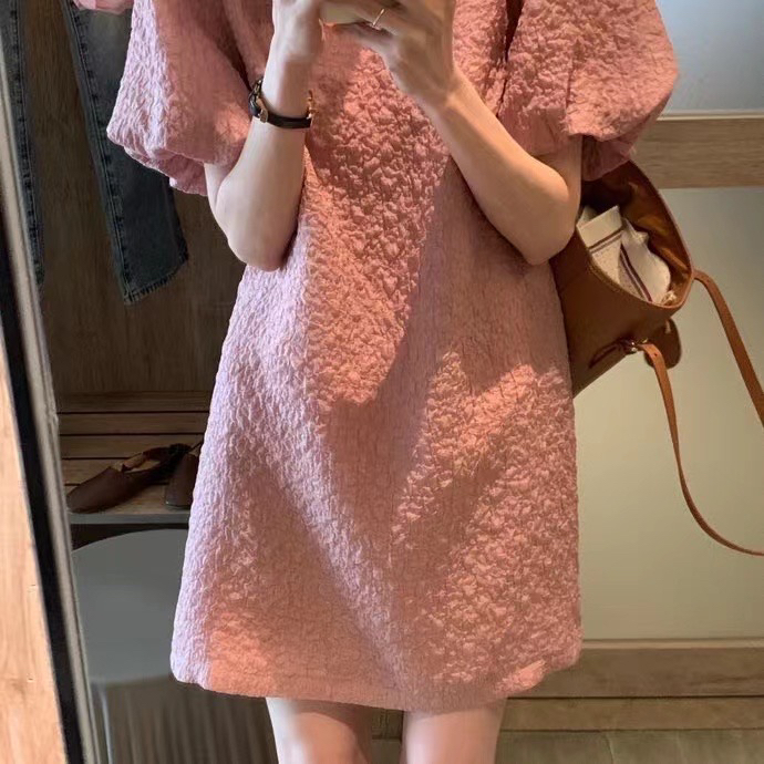 [y.jia Yijia] simple temperament sweet dress ys1-6797# PCZ