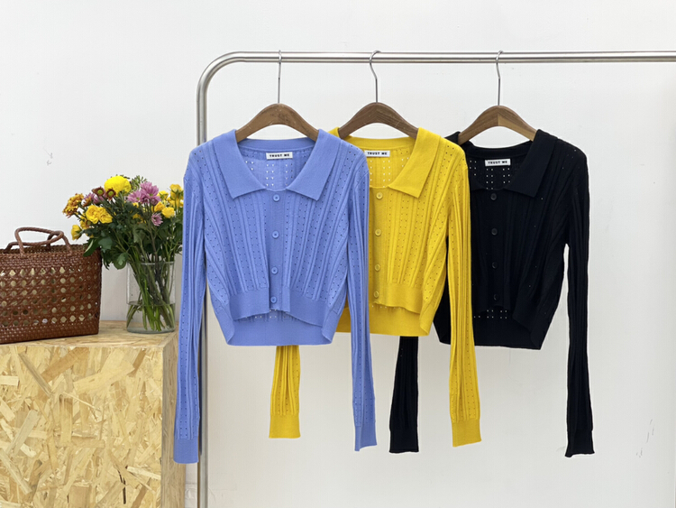 New year in early spring! [trustme] Korean simple pure color thin sweater 67020# jhy