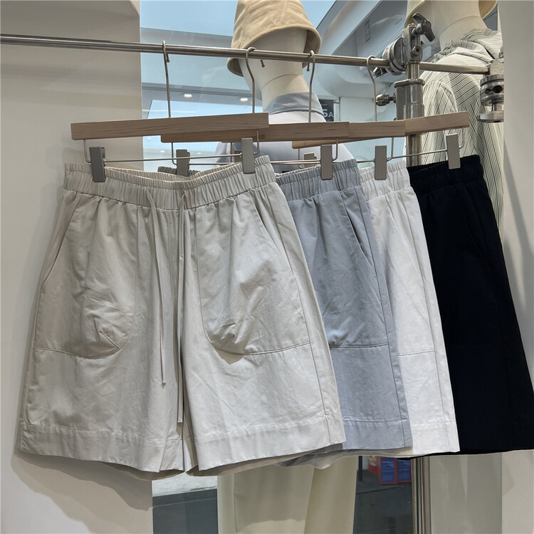 New in early summer! [young] drawstring elastic waist versatile casual shorts 1016# ZZL