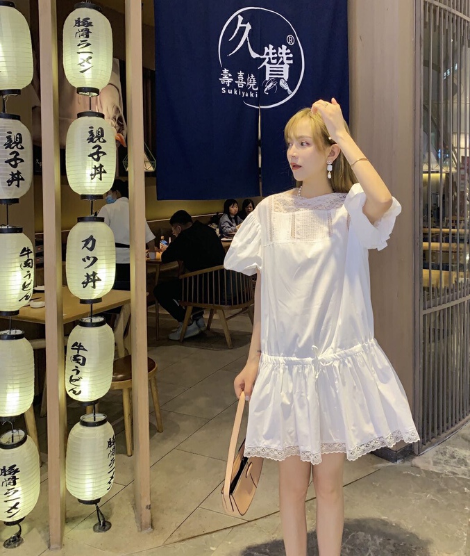 【YMY】韓系顯瘦純色短款連衣裙  Y6690#  JJ