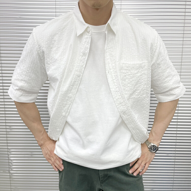 [Macallan] simple and versatile Double Pocket Shirt ys1-2173# ZZL