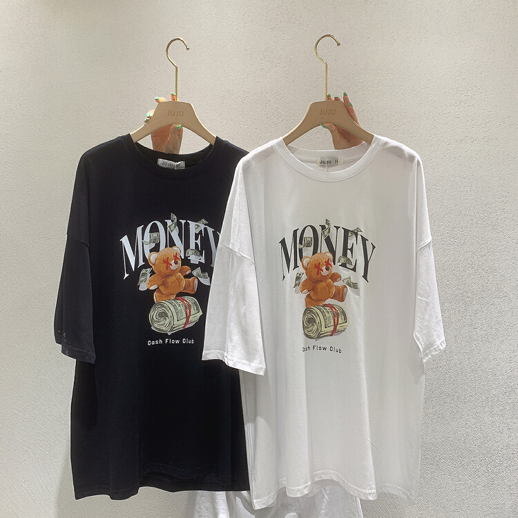 [Juju] strange flavor cartoon leisure comfortable short sleeve T-shirt 90012# LSL
