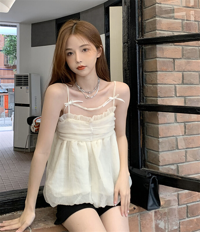 goods in stock! New in early summer! [DS +] simple, slim and versatile vest / sling 3125# JJ