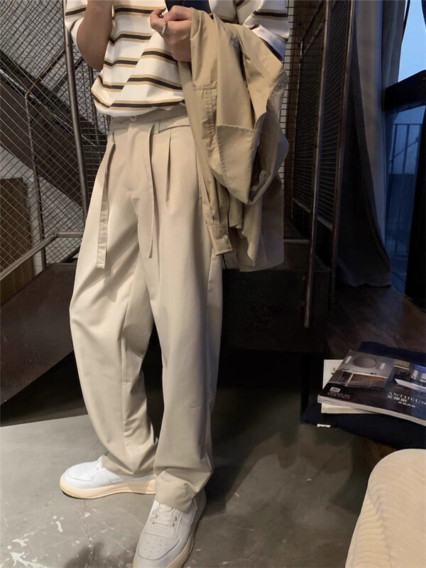 goods in stock! [the pool] Korean simple design lace up casual pants k2201# ZZL