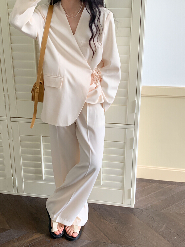 New year in early spring! [Tn] simple solid color versatile trousers n6130# cqw
