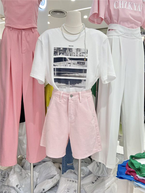 [Jun Jun] Korean version of versatile fashion loose denim shorts (only shorts) 007101# CLS