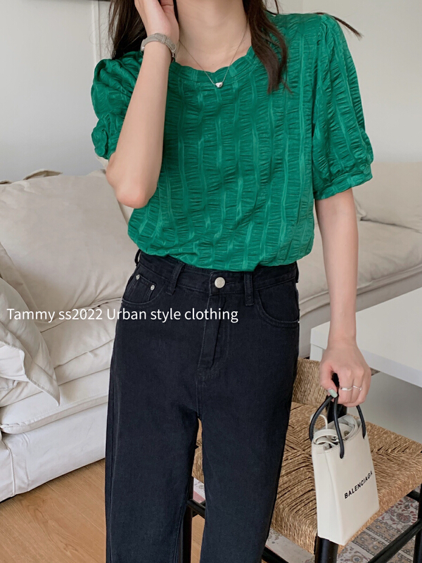 New in early summer! [Tammy] three dimensional super soft, loose, thin, super elastic, urban style, simple small shirt 62951# L