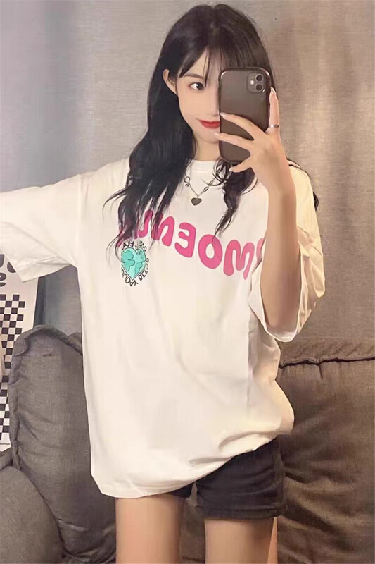 [Dake family] love letter printed short sleeve T-shirt 5155# zjy