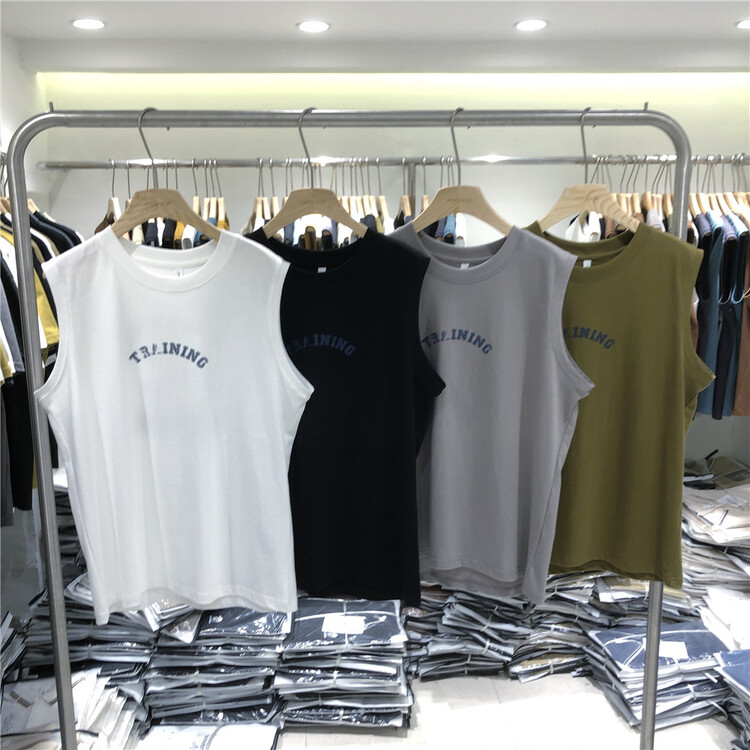 New year in early spring! [Yeji] round neck letter printed vest e70006# ZZL