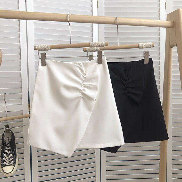 New year in early spring! [Gangan] flower bud lace design A-shaped irregular skirt 766# ll