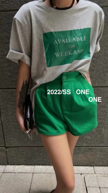 New in early summer! [one] Korean pure color versatile casual shorts 18138# ozq