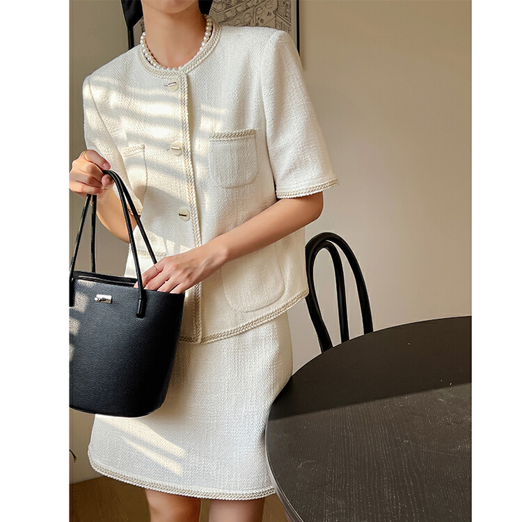 [Hanna Hanna] fashion temperament small fragrance short coat x6192# XJ